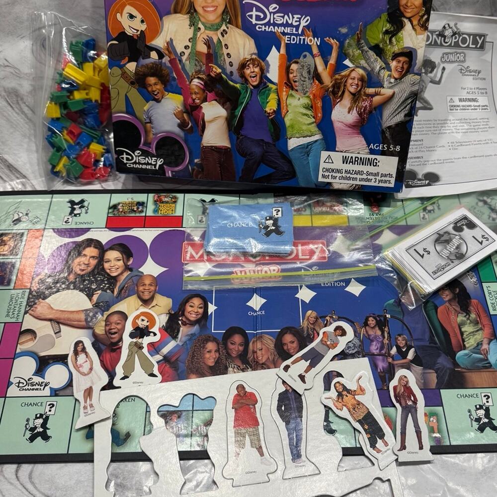 Monopoly Junior Disney Channel Edition Board Game